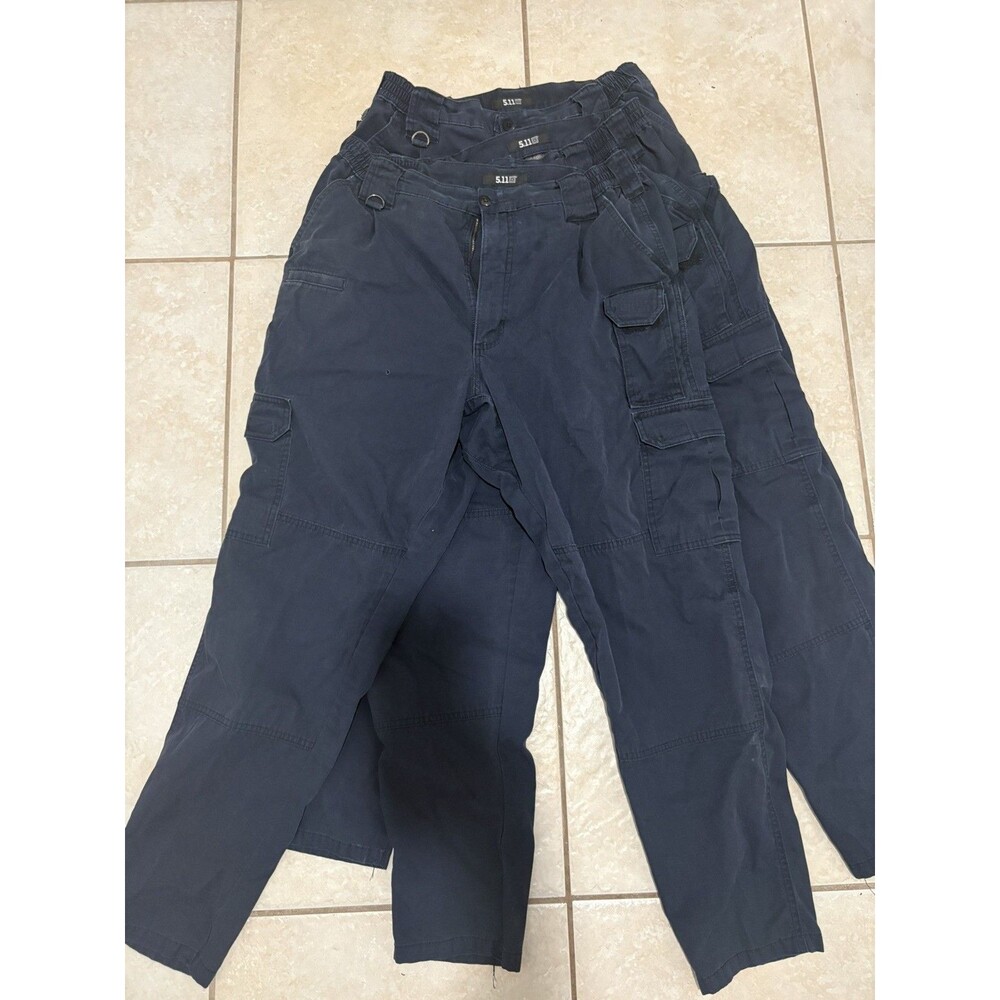 5.11 Tactical Men's Navy Cargo Pants 36 x 30 Straight Regular Fit | LOT OF 3